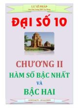 Bài tập Đại số Lớp 10 - Chương II Hàm số bậc nhất và hàm số bậc hai - Lư Sĩ Pháp